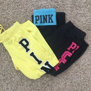 Victoria’s Secret PINK sweatpant bundle